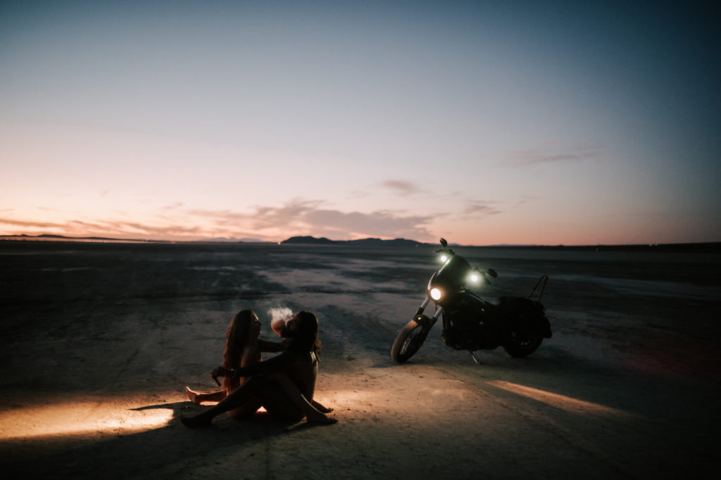 Cheeky motorcycle Session | Destination Couples Boudoir Photographer The Cheeky Club